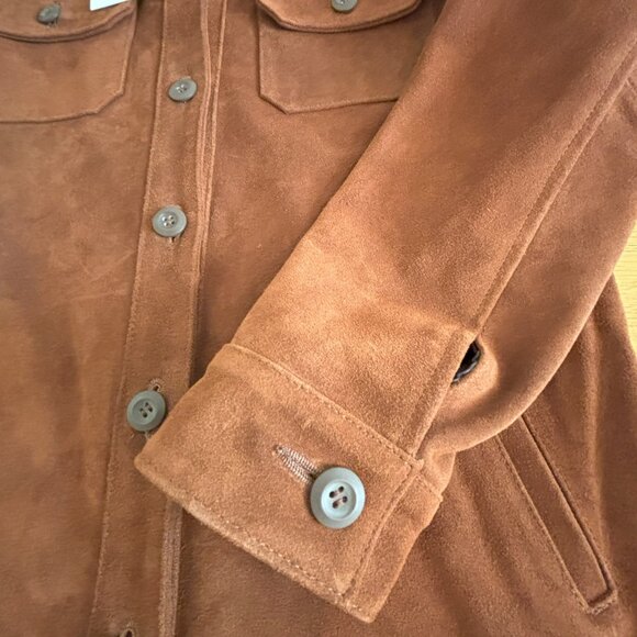 Patina brand leather jacket/shacket/overshirt, women's size S in umber - Picture 8 of 9